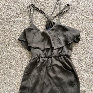 Olive green. Dress